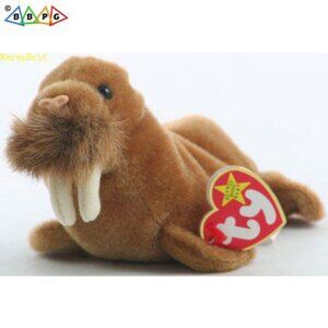 Ty Beanie Baby PAUL the Brown Walrus (7 Inch)  1999  NEW Mint Condition!